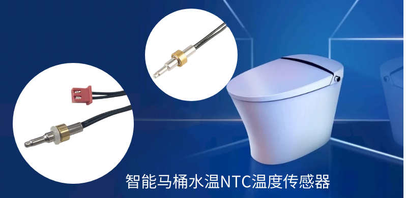 Smart toilet water temperature sensor